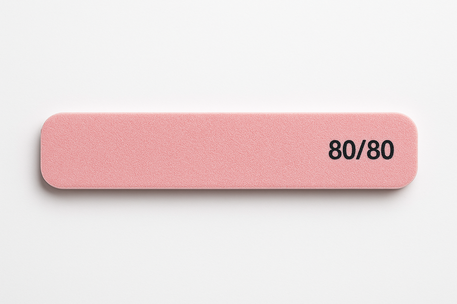 a single 80/80 pink nail file